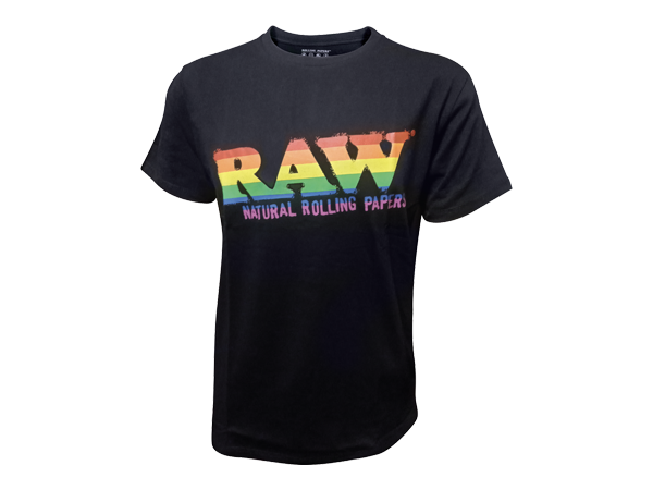 RAW Black T-Shirt Pride Logo