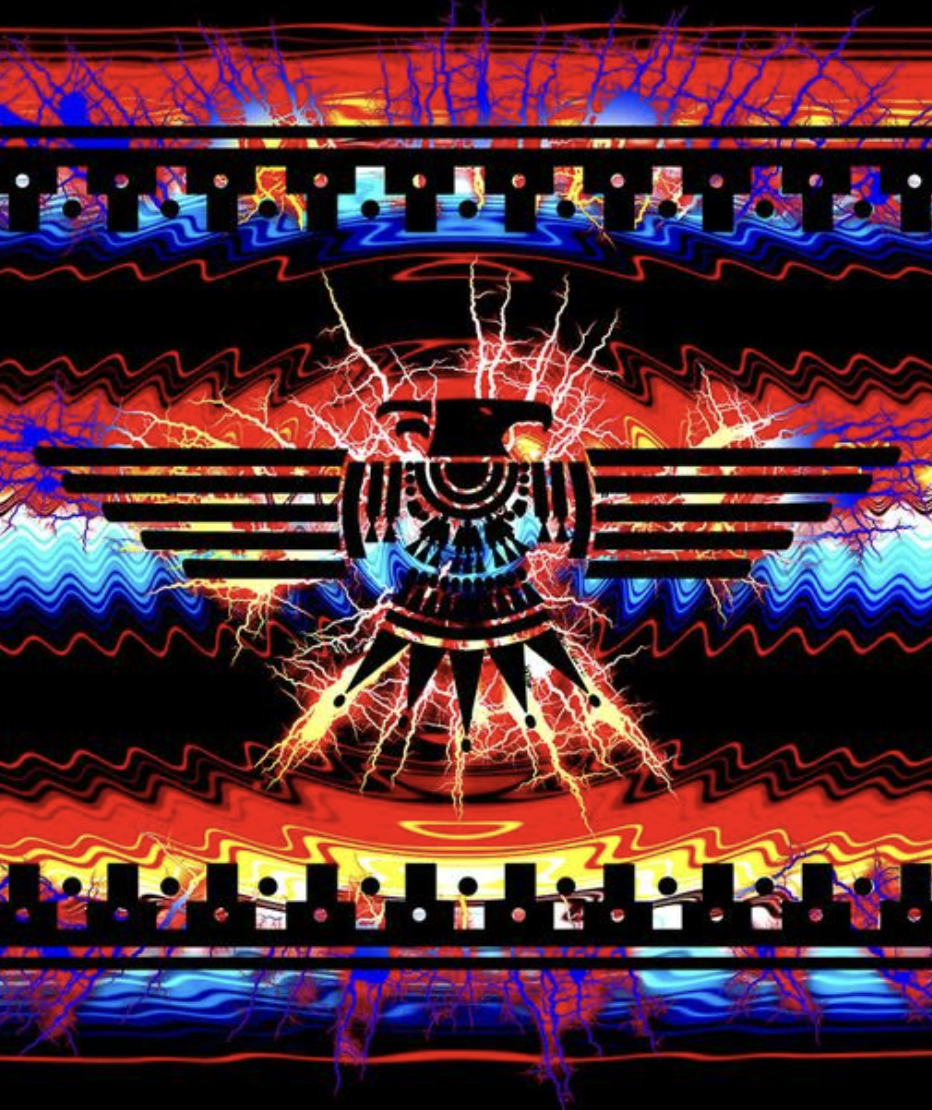 Thunderbird Queen Size Heavy Fleece Blanket