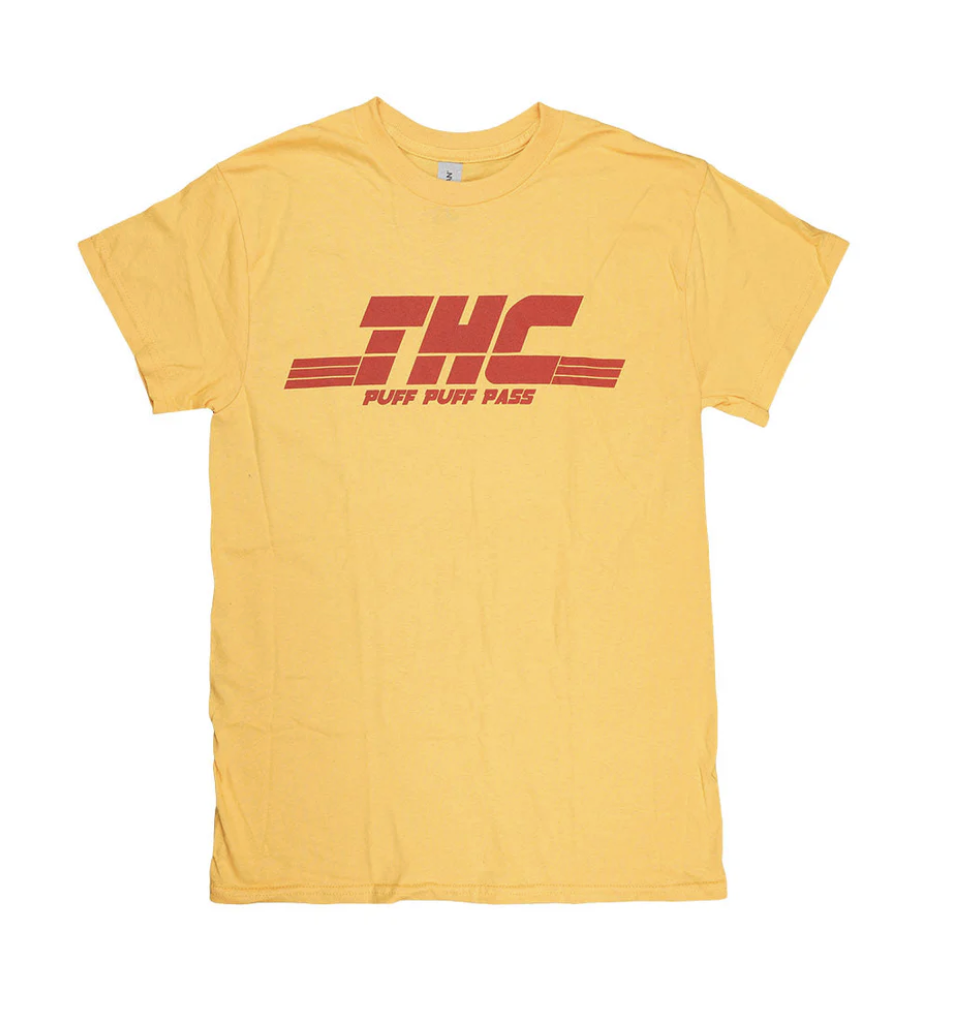 THC “Puff Puff Pass” T-Shirt – 100% Cotton