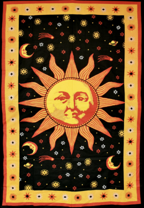 Thread Heads Celestial Sun Tapestry – 55" x 83"