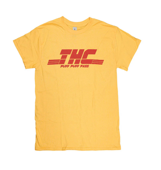 THC “Puff Puff Pass” T-Shirt – 100% Cotton