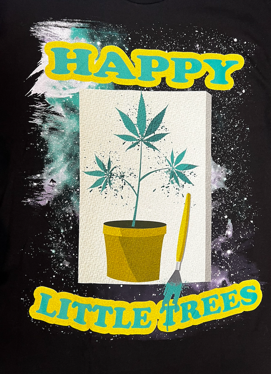 Happy Little Trees T-Shirt – 100% Cotton