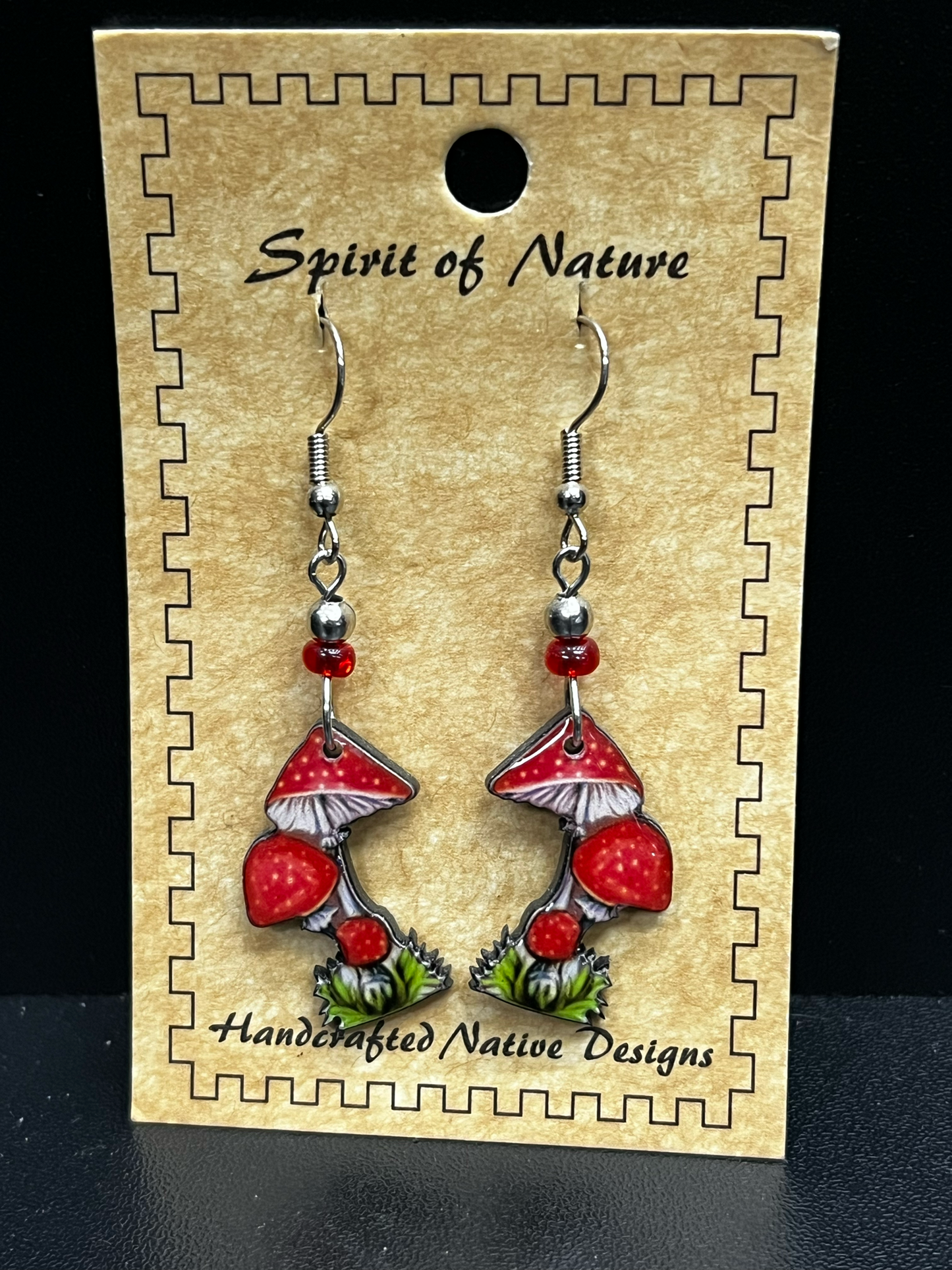 Spirit Of Nature Mushroom Earrings