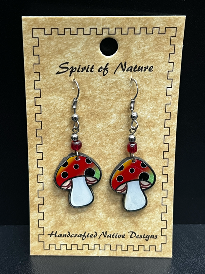 Spirit Of Nature Mushroom Earrings