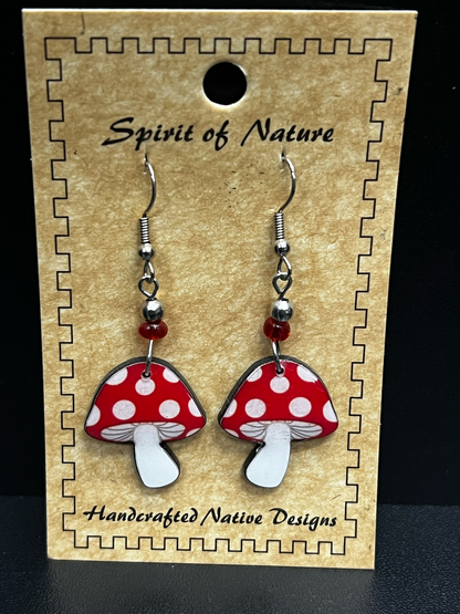 Spirit Of Nature Mushroom Earrings