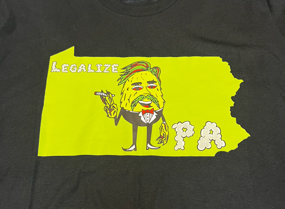 Sir Lady Cannabis Legalize PA T-Shirt – Premium Cotton-Poly Blend