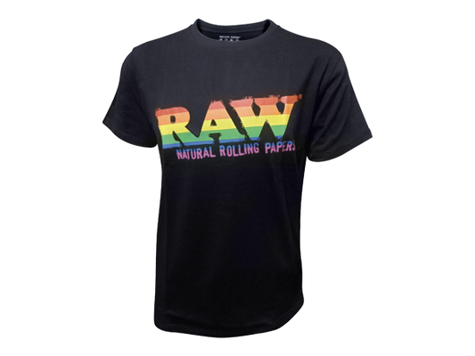 RAW Black T-Shirt Pride Logo