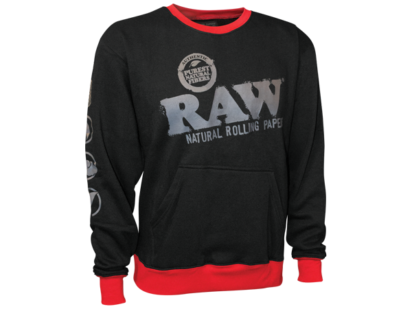 Raw Black Crewneck Sweatshirt