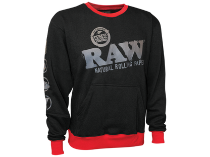 Raw Black Crewneck Sweatshirt