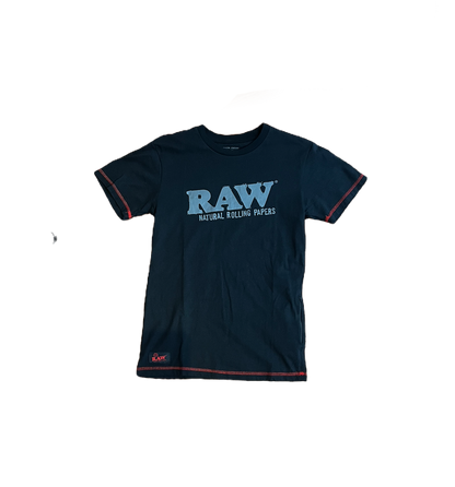 RAW Black T-Shirt Grey Logo