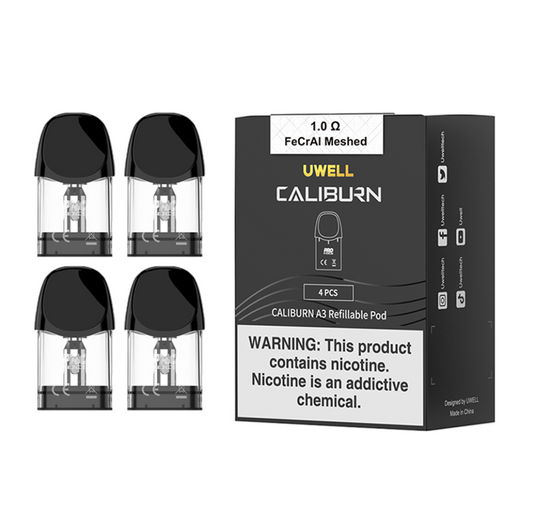 UWELL Caliburn A3 & A3S Replacement Pods (4pk)