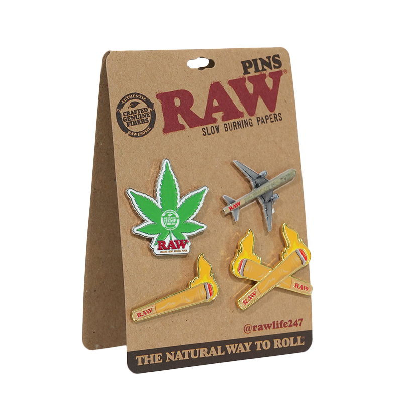 RAW Collector’s Pin Set – 4 Metal Pins