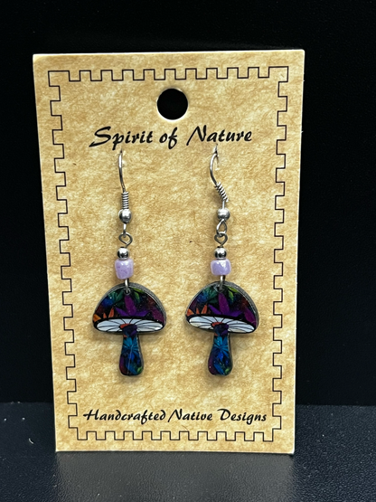 Spirit Of Nature Mushroom Earrings