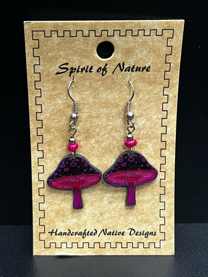 Spirit Of Nature Mushroom Earrings