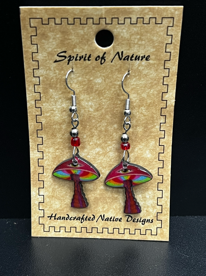 Spirit Of Nature Mushroom Earrings