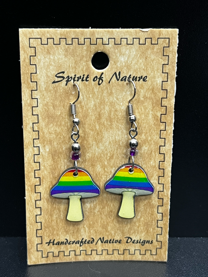 Spirit Of Nature Mushroom Earrings