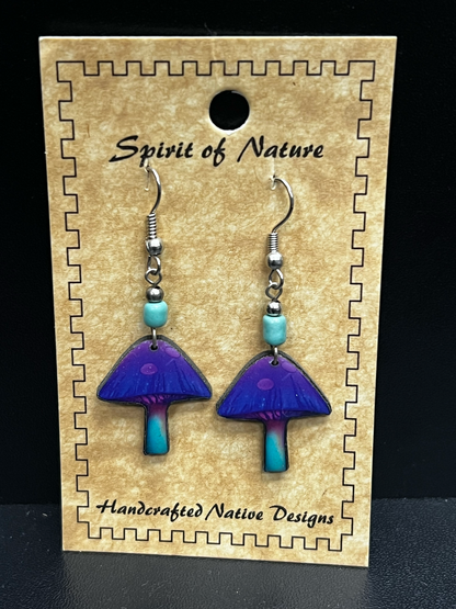 Spirit Of Nature Mushroom Earrings