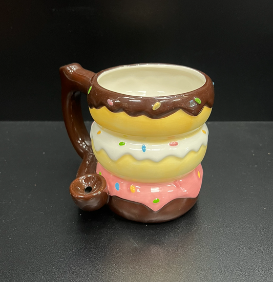 Stacked Donut Coffee Mug Pipe