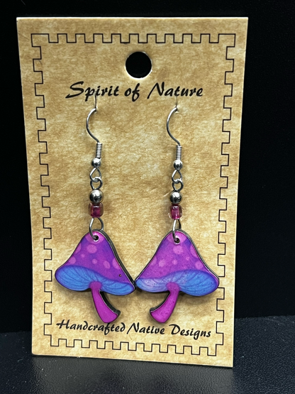 Spirit Of Nature Mushroom Earrings