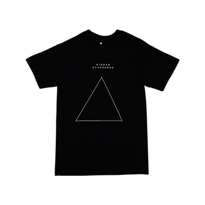 Higher Standards T-Shirt - Embroidered Triangle