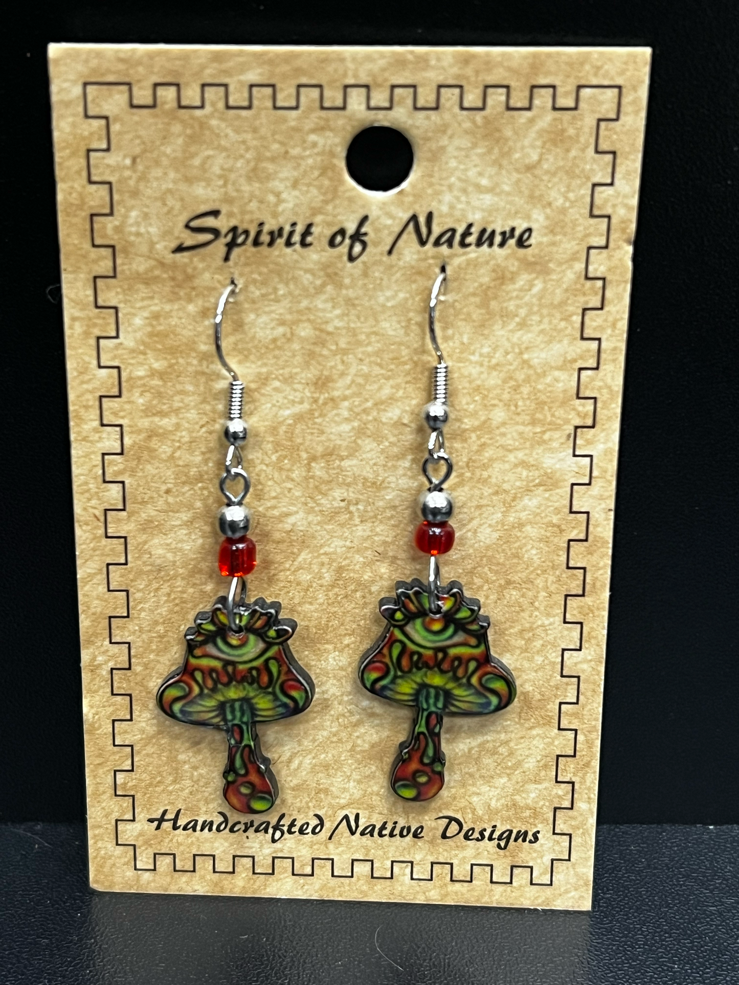 Spirit Of Nature Mushroom Earrings