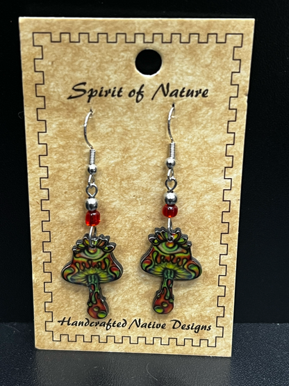 Spirit Of Nature Mushroom Earrings